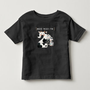 T-shirt Pour Les Tous Petits Moo Moo Je suis deux 2e Anniversaire Funny Cow Sou