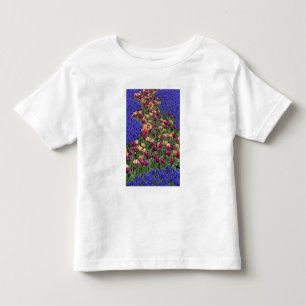 T-shirt Pour Les Tous Petits Motif de tulipes et de fleurs de muscari,