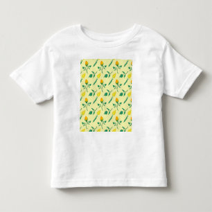 T-shirt Pour Les Tous Petits Motif floral avec rose jaune et fleurs de tulipe