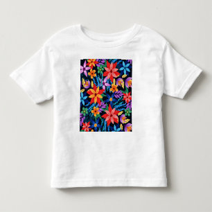 T-shirt Pour Les Tous Petits Motif floral exotique coloré-68578