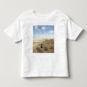 T-shirt Pour Les Tous Petits Mouche d'Ospreys de MV-22B au-dessus d'hôpital