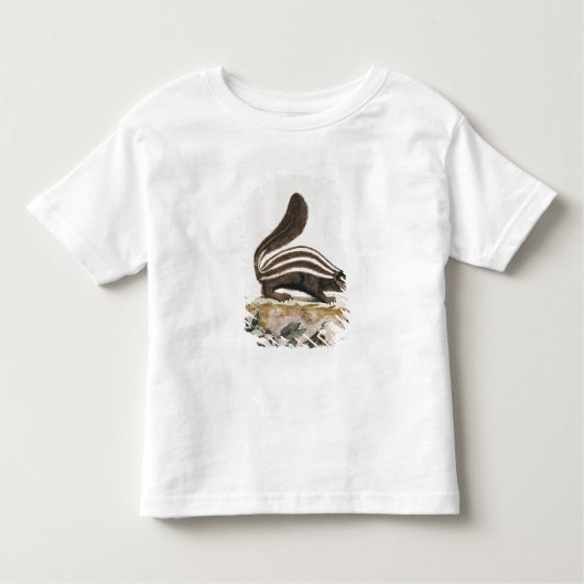 T-shirt Pour Les Tous Petits Mouffette, de "Histoire Naturelle" par (Devant)