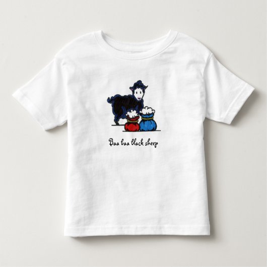 T-shirt Pour Les Tous Petits Moutons noirs de bêlement de bêlement (Devant)