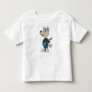 T-shirt Pour Les Tous Petits Musique de guitare musicienne de chien