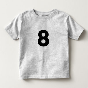 T-shirt Pour Les Tous Petits N 8, numéro huit 8