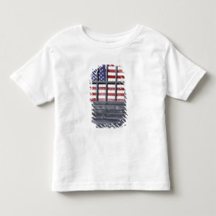 T-shirt Pour Les Tous Petits NA, États-Unis, Maine, Georgetown Island. Drapeau