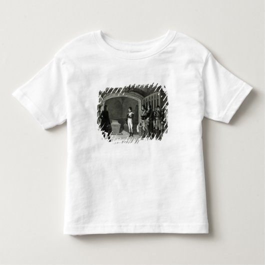 T-shirt Pour Les Tous Petits Napoléon méditant avant la tombe (Devant)