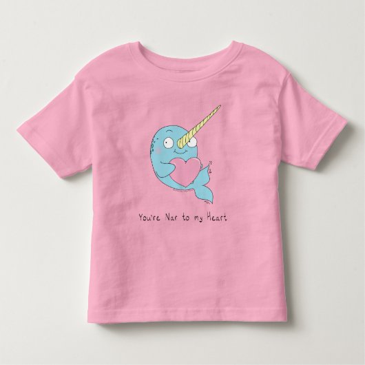 T-shirt Pour Les Tous Petits Narwhal Valentine's Day (Devant)