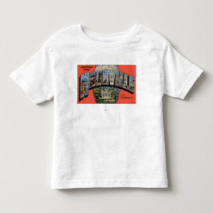 T-shirt Pour Les Tous Petits Nashville, Tennessee - Scènes de grandes lettres 