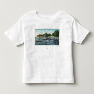 T-shirt Pour Les Tous Petits Natation à la plage et au casino de point de Bemu