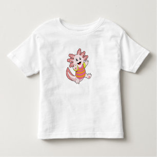 T-shirt Pour Les Tous Petits Natation Axolotl