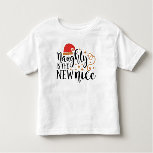 T-shirt Pour Les Tous Petits Naughty est le nouveau cadeau de Noël Nice