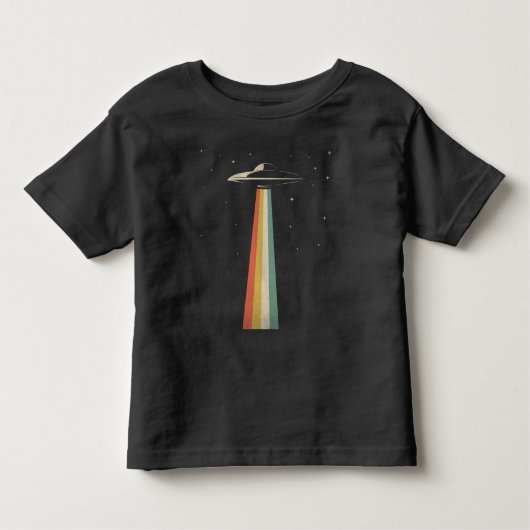 T-shirt Pour Les Tous Petits Navire spatial rétro-Alien d'enlèvement de l'OVNI  (Devant)