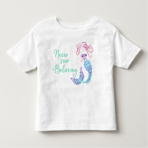 T-shirt Pour Les Tous Petits Ne cessez jamais la croyance