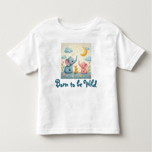 T-shirt Pour Les Tous Petits Né pour être sauvage
