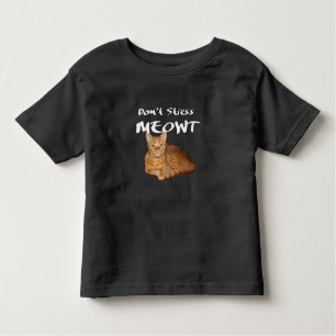 T-shirt Pour Les Tous Petits Ne stress pas Meowt - Orange Chat me stress Out