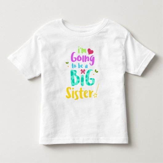T-shirt Pour Les Tous Petits New Big Soeur Baby Faire-part (Devant)