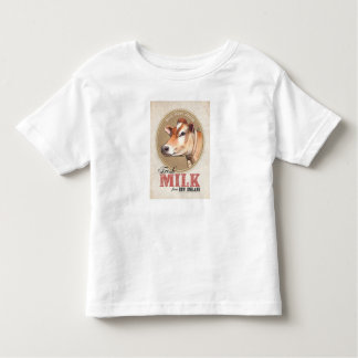 T-shirt Pour Les Tous Petits "New England Fresh Milk"