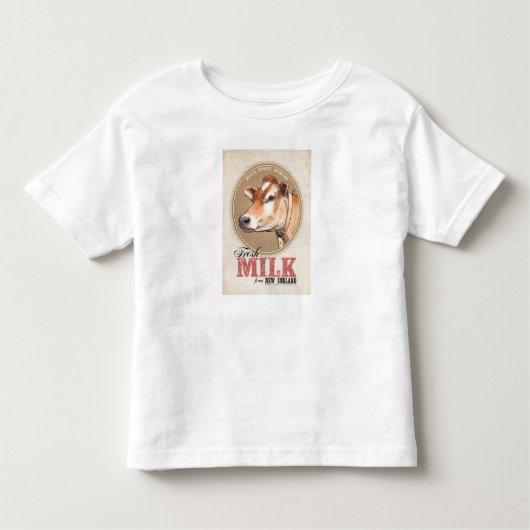 T-shirt Pour Les Tous Petits "New England Fresh Milk" (Devant)