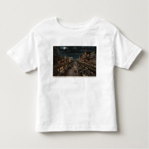 T-shirt Pour Les Tous Petits New York, NY - Bowery - scène de nuit