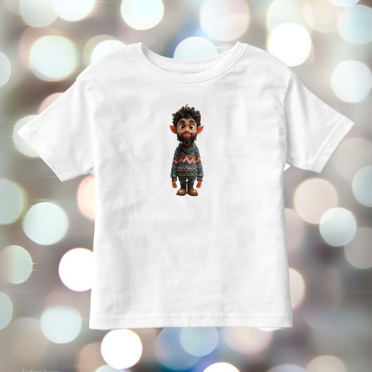 T-shirt Pour Les Tous Petits Nice Guy Christmas Elf Toddler's Tee