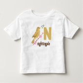 T-shirt Pour Les Tous Petits Nightingale Melody Toddler Tee (Devant)