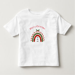 T-shirt Pour Les Tous Petits Noël Arc-en-ciel laissez neiger