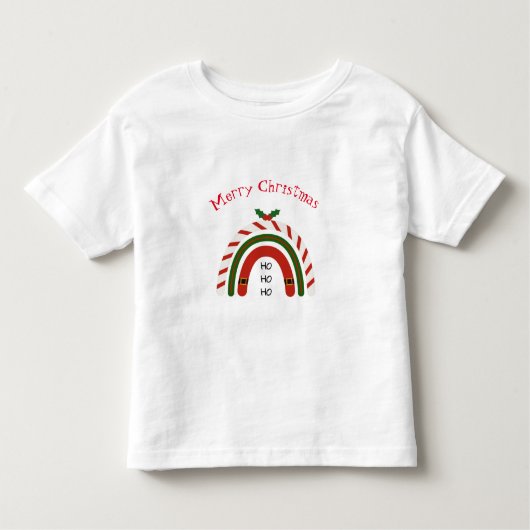 T-shirt Pour Les Tous Petits Noël Arc-en-ciel laissez neiger (Devant)