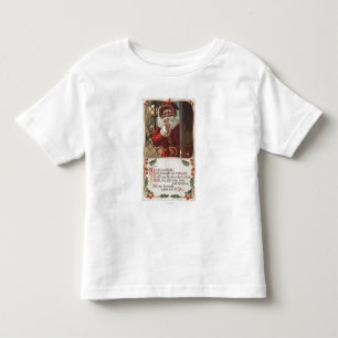 T-shirt Pour Les Tous Petits Noël GreetingSanta avec la main sur la barbe