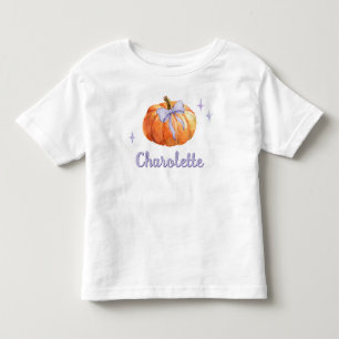 T-shirt Pour Les Tous Petits Nœud papillon personnalisé pour citrouille d'Hallo