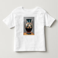 Noir-chiffre amphora dépeignant Ajax et Achille,