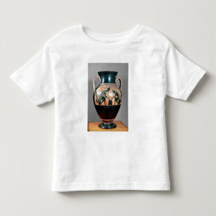 T-shirt Pour Les Tous Petits Noir-chiffre amphora dépeignant Ajax et Achille,