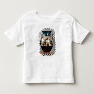 T-shirt Pour Les Tous Petits Noir-chiffre amphora dépeignant Ajax et Achille,