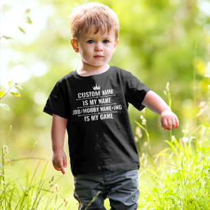 T-shirt Pour Les Tous Petits Nom du travail et du passe-temps Funny personnalis