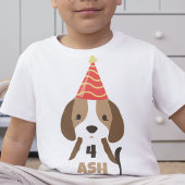 T-shirt Pour Les Tous Petits Nom mignon de chien pour enfants & âge Anniversair