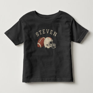T-shirt Pour Les Tous Petits Nom personnalisé Jeu de football américain vintage