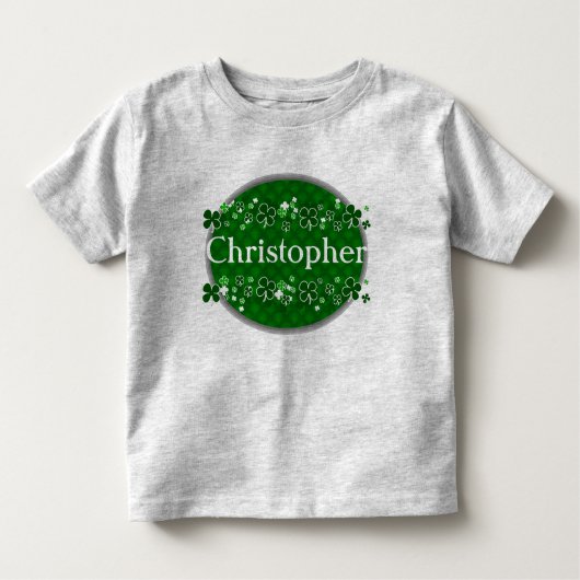 T-shirt Pour Les Tous Petits Nom personnalisé Kids St. Patrick's Day (Devant)