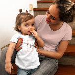 T-shirt Pour Les Tous Petits Nom personnalisé moderne Monogram Pastel Rose<br><div class="desc">Nom personnalisé moderne Monogram Pastel Rose</div>
