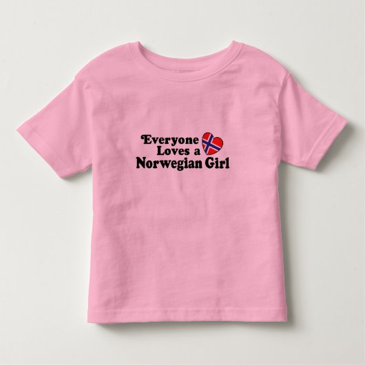 T-shirt Pour Les Tous Petits Norwegian Girl (Devant)