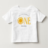 T-shirt Pour Les Tous Petits Notre petit soleil a 1 an  (Devant)