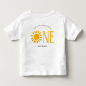 T-shirt Pour Les Tous Petits Notre petit soleil a 1 an  (Dos)