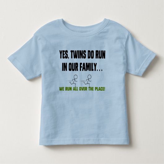 T-shirt Pour Les Tous Petits Nous Courons Partout ! (Devant)