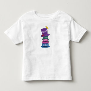 T-shirt Pour Les Tous Petits Nous sommes tous fous ici Mad Hatter Alice au pays