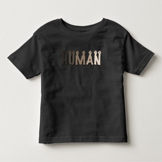 T-shirt Pour Les Tous Petits Nous sommes tous humains (Devant)
