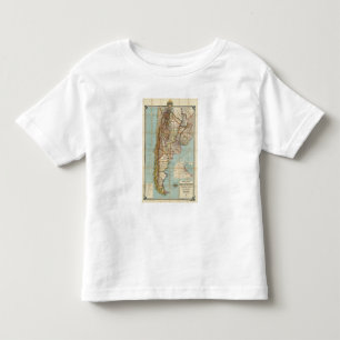 T-shirt Pour Les Tous Petits Nouvelle carte de l'Argentine