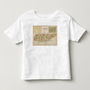 T-shirt Pour Les Tous Petits Nouvelle carte du Tennessee