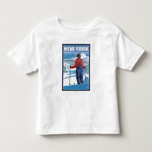T-shirt Pour Les Tous Petits Nouvelle vue admirative de YorkSkier (Devant)