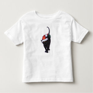 T-shirt Pour Les Tous Petits Nuit étoile Noir Chat Noël