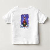 T-shirt Pour Les Tous Petits Nuit étoilée de Noël Kangaroo (Dos)