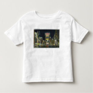 T-shirt Pour Les Tous Petits NYC, nouveau YorkView de Times Square la nuit # 2